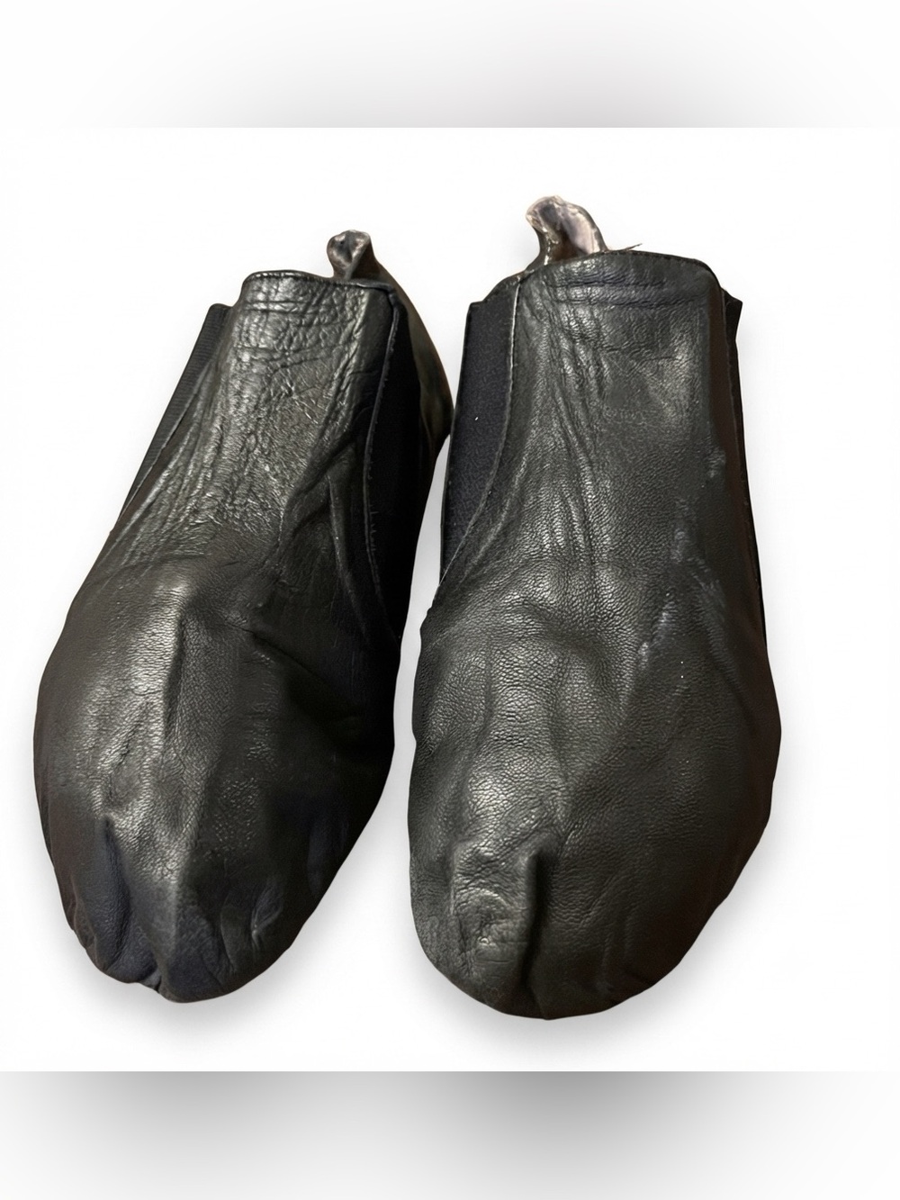 Bloch Black Soft Leather Split Sole Dance Shoes Slippers Size 9 Narrow